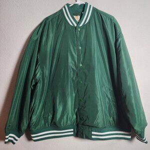 Levis Gold Tab Jacket Mens Large Green Sequoia Varsity Bomber Performance